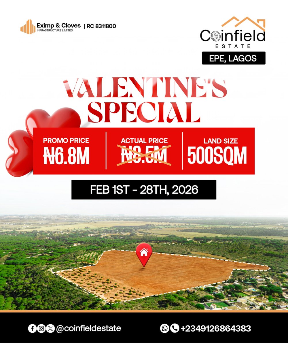 Coinfield Estate tweet media
