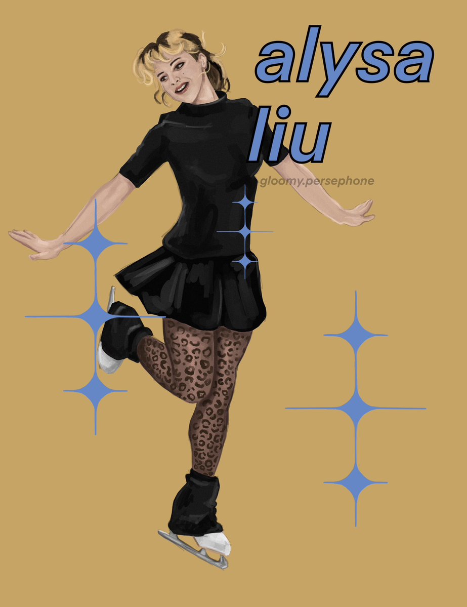meoweula's tweet image. alysa liu once again ⛸️✨

#Olympics2026 #alysaliu #digitalpainting #artwork #poster