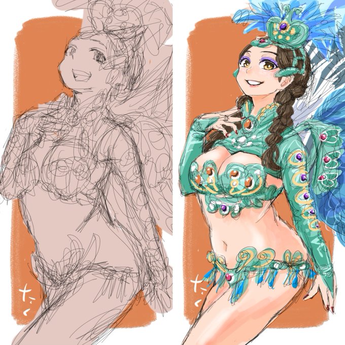 サンバガール82💃🏻(ブラッシュアップ)
#イラスト #illustration 