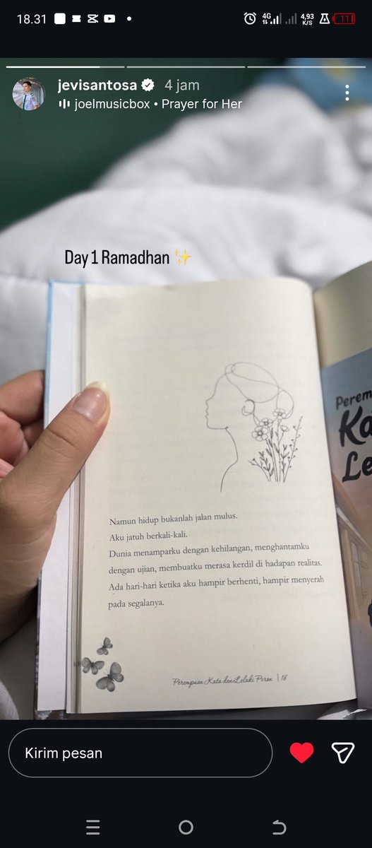 irfaniaulia3's tweet photo. Ujiannya indah sekali kali ini,  aku ikhlas menerimanya, kuatkan Aku untuk menjalaninya, tuntun aku untuk sampai garis finish itu. https://t.co/qD3DfT6eMP