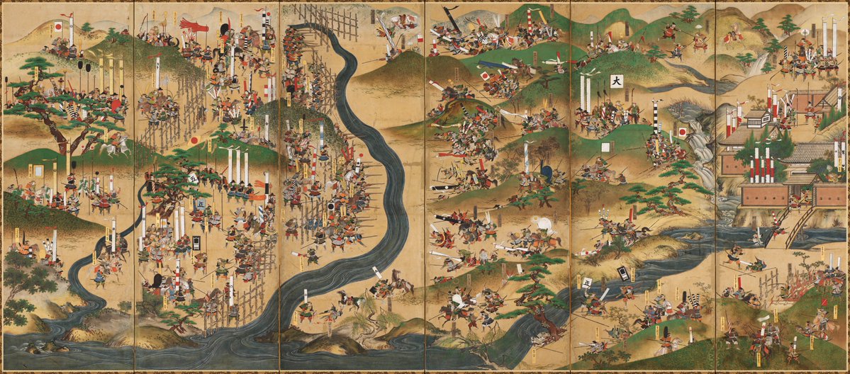 ✨展示品紹介✨ 豊田市博物館で原本が所蔵されている長久手合戦図屛風