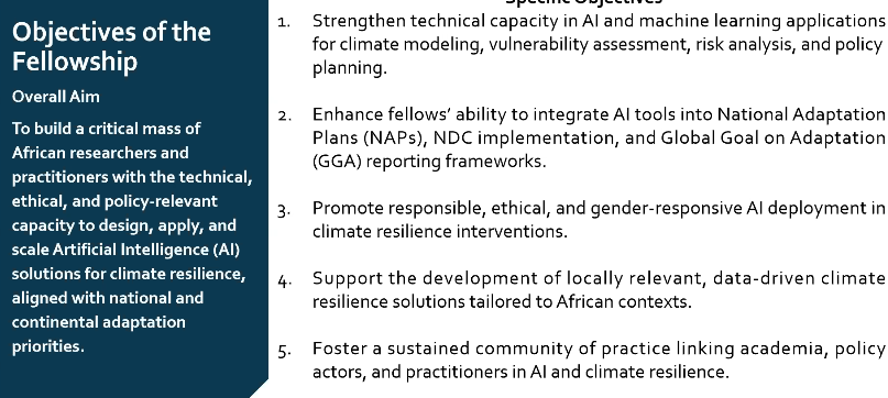 arin_africa's tweet photo. AI is emerging as a powerful tool for climate resilience in Africa, but gaps in skills, gender equity, and research investment remain. - Dr. @Agevy 

Dr. @Agevy  highlights the need for innovative AI solutions and capacity building to tackle climate challenges and strengthen resilience across the continent.
#AIForClimate #AfricaInnovation #ClimateResilience