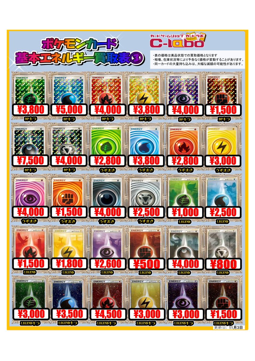 ポケカ 買取情報】 こだわりの基本エネルギー大募集中！ ホロン