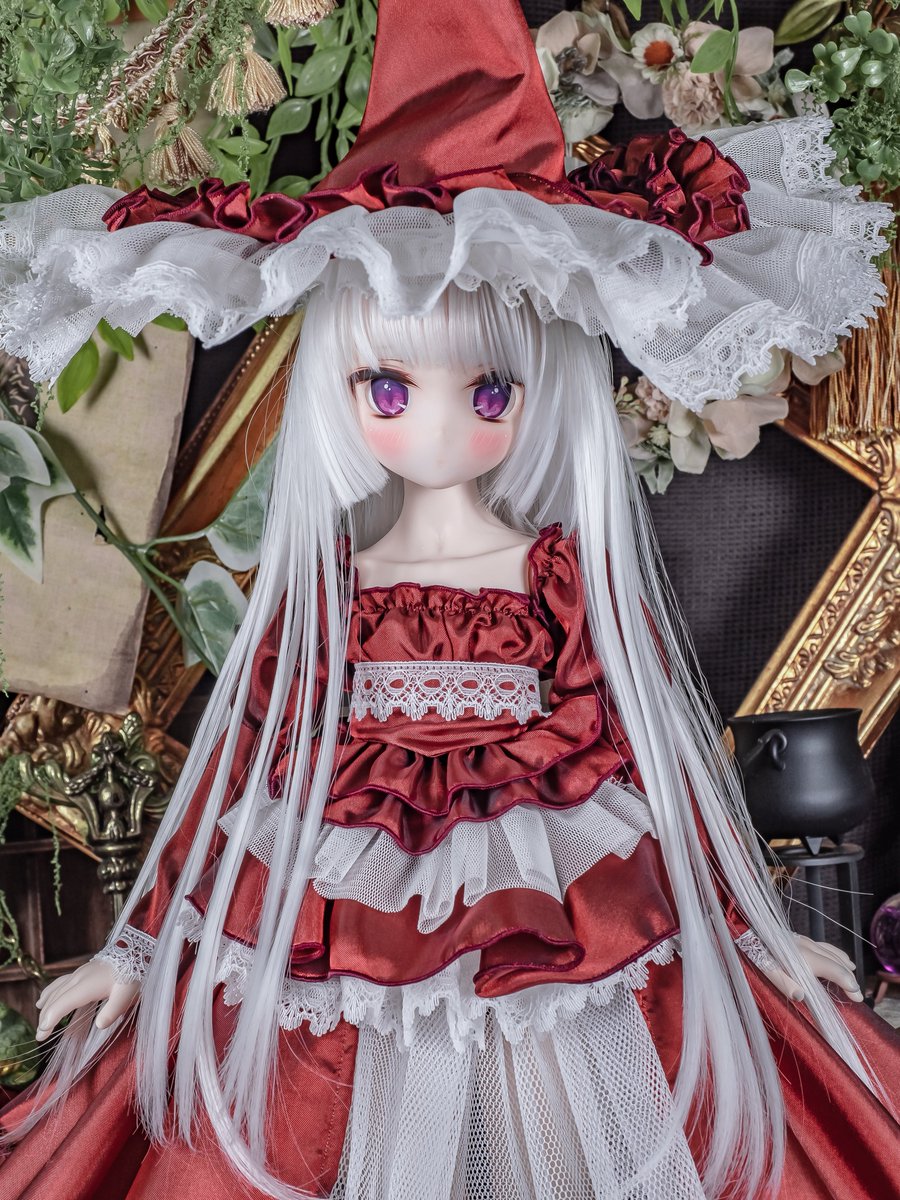 ドールショウ77 販売品「オフショルダードレスセット」は新色の赤を