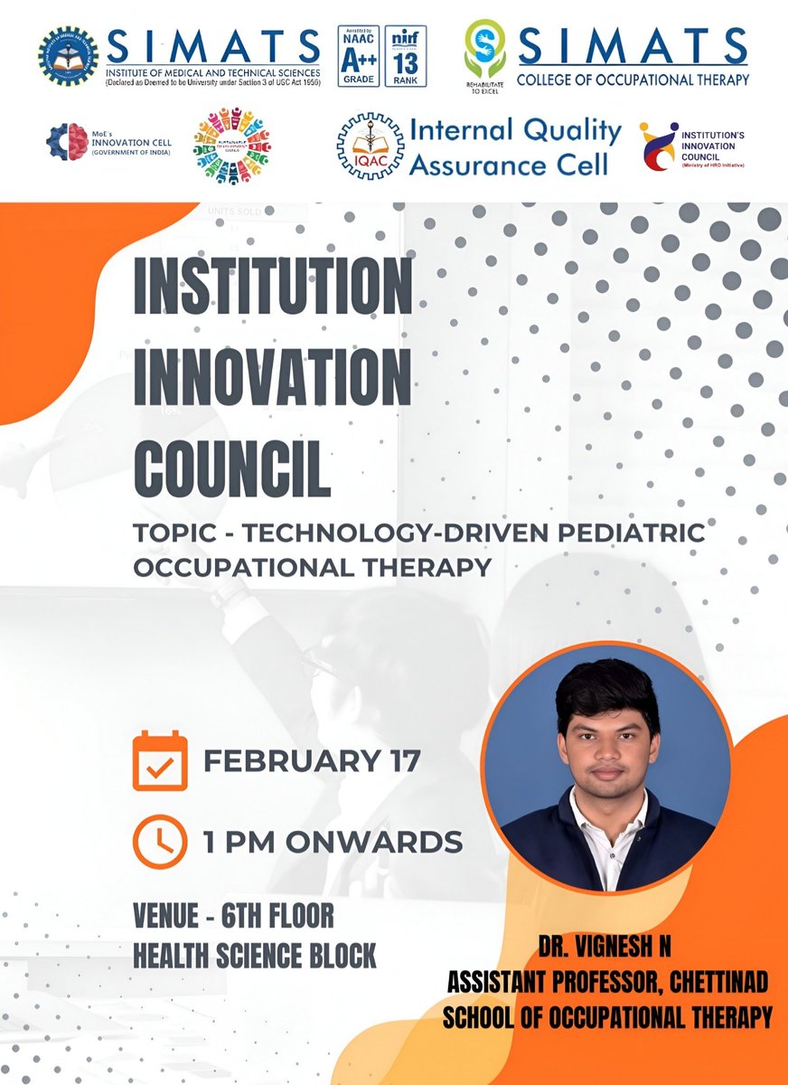 Saveetha College Of Occupational Therapy tweet media