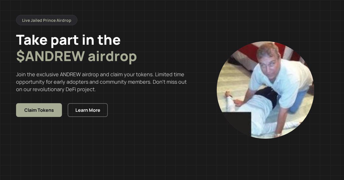 Aakkashh101's tweet photo. DROPS ALERT: $ANDREW is now live!
This is exclusively for community members.
Hurry, it's first-come, first-served—act fast!

https://t.co/8t5DA3Gozz https://t.co/AHTPlNncMy