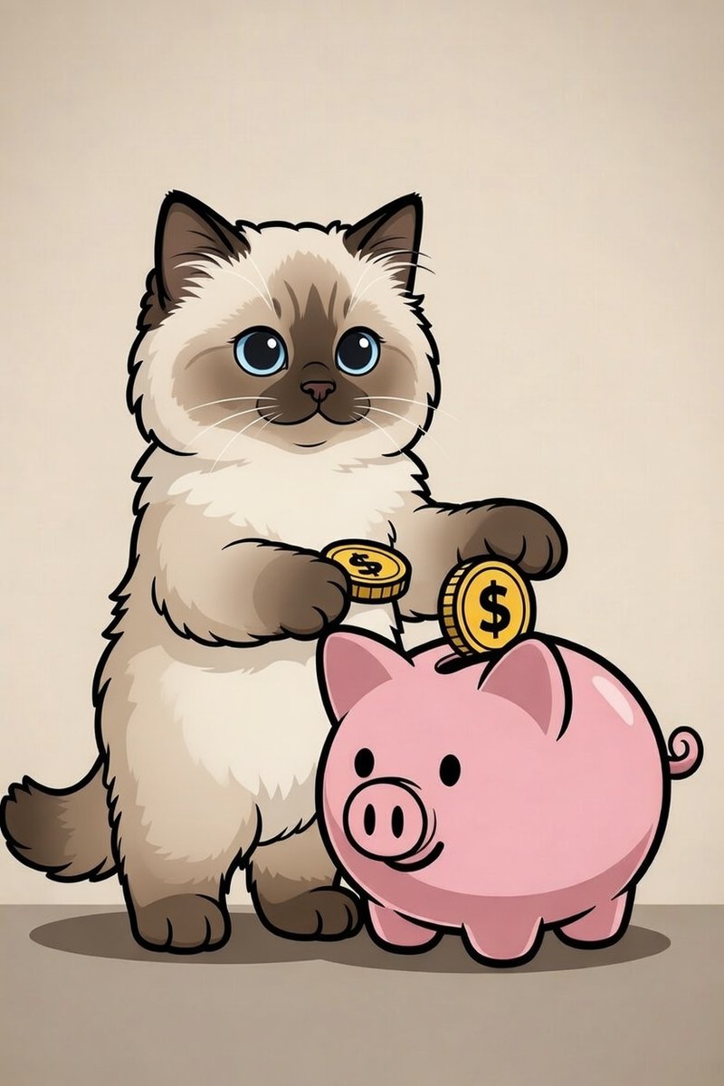 Imagine putting $20–50 a month into $MCow like a little savings jar.  
Small buys today → potential for long-term growth down the road.  
No get-rich-quick promises, just steady vibes and a fun community behind it. 🐈💰

DYOR (Do your own research)– only risk what you can afford