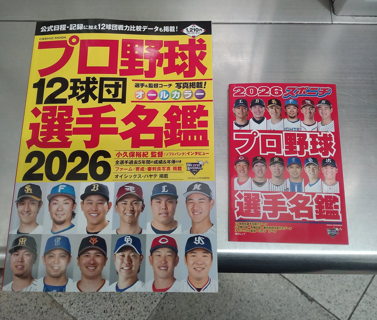 あと小さい選手名鑑を決めた理由。 老眼に優しいw いやこれマジで重要