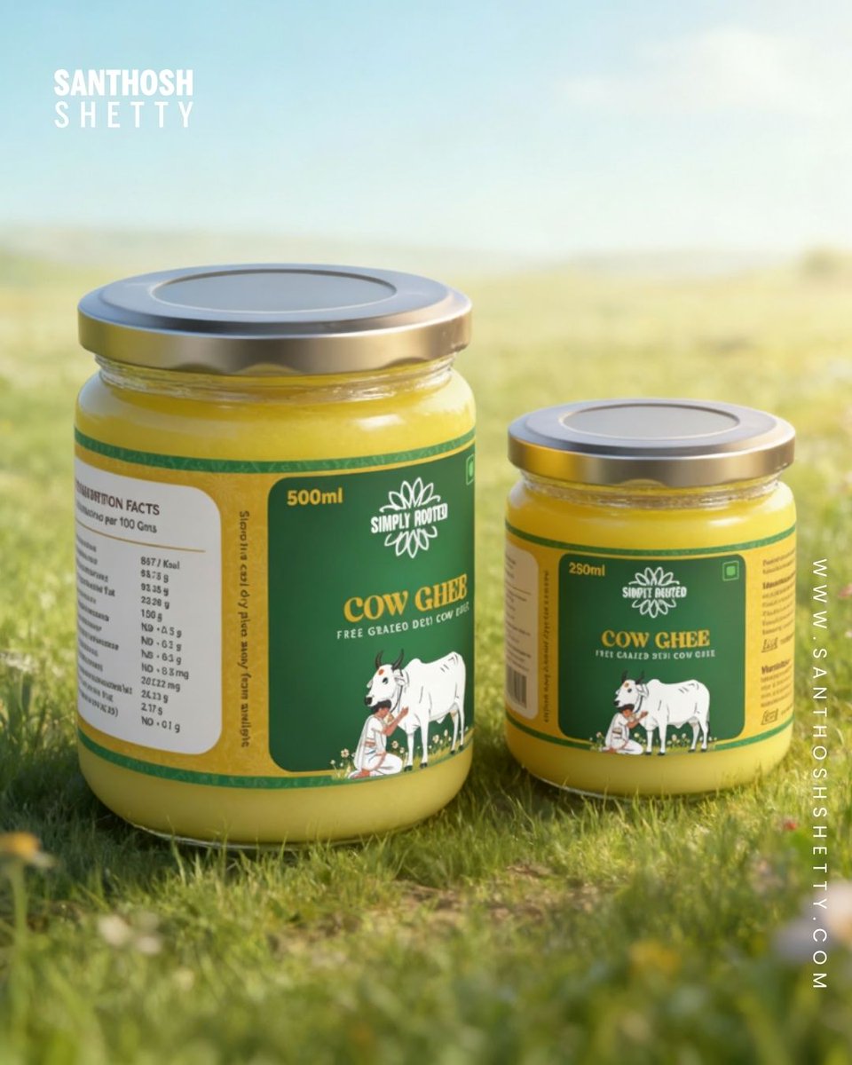 designclans's tweet photo. Label designed for a Ghee Brand in India - Simply Rooted. 

Project Link : https://t.co/CWkOnH5t9h 
 
#labeldesign #packagingdesign #foodpackagingdesign #productpackaging #a2ghee #organicghee #bilonaghee #gircowghee https://t.co/jXmXKSr61g