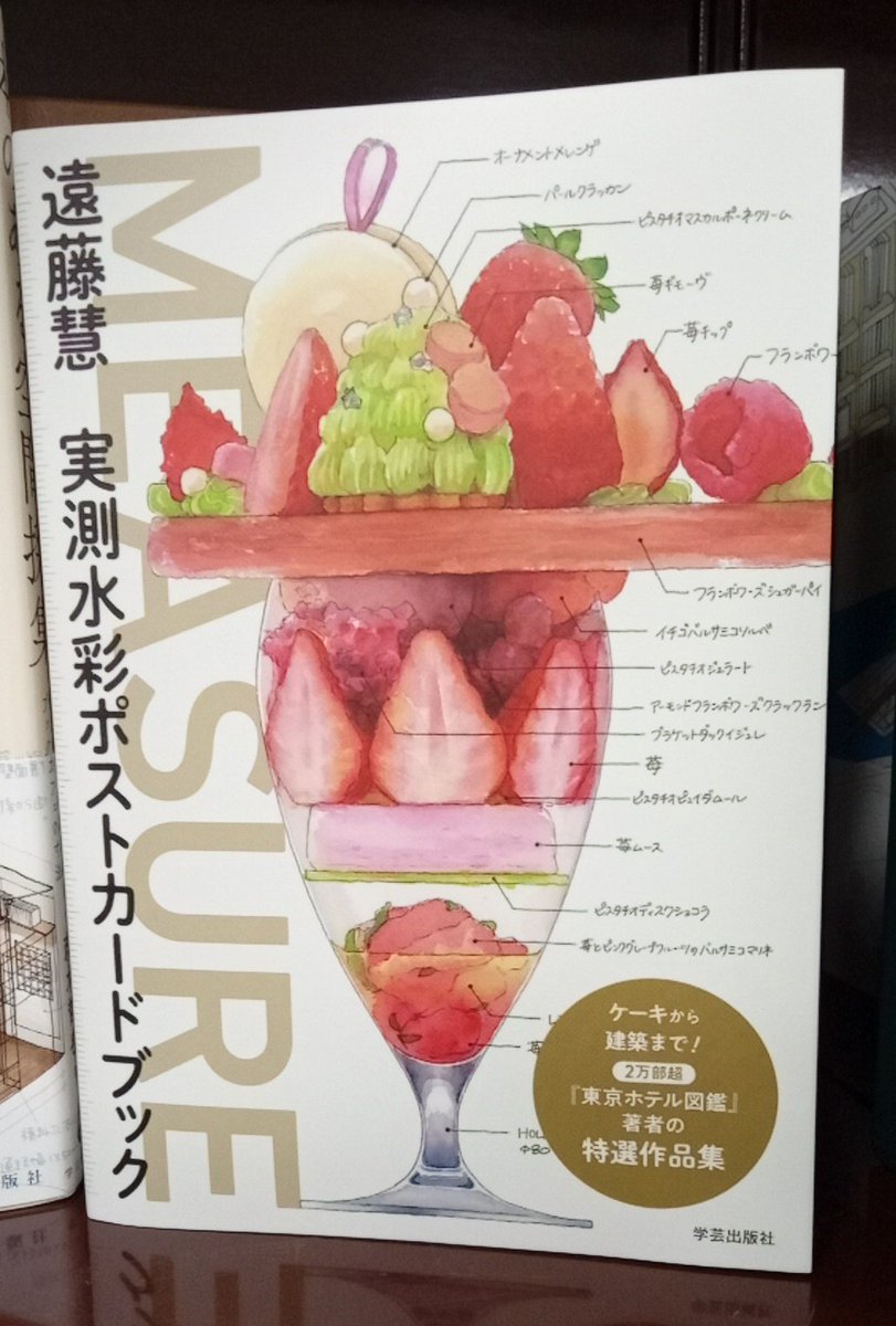 緻密なスケッチ 『#実測水彩ポストカードブック』#遠藤慧 美味しそうな