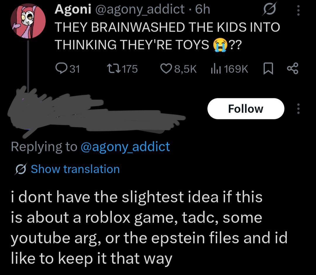 agony_addict's tweet image. How do I reply to this