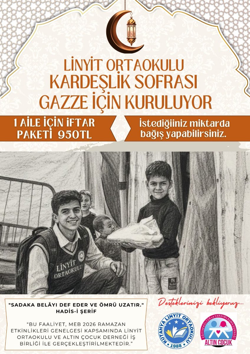 gulerenes's tweet photo. Kütahya Linyit Ortaokulu Kardeşlik Sofrası Gazze İçin Kuruluyor... @Musaisin @myilmaz2023 @kutahyamem https://t.co/hUrpki8a9E