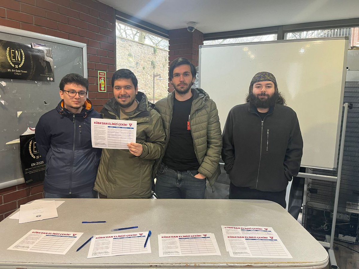 ABD’nin soykırımcı ablukasına karşı Küba halkıyla omuz omuza! 

Emperyalist barbarlığa dur demek ve dayanışmayı büyütmek için başlattığımız imza kampanyasına sen de destek ver, ses ol! 🇨🇺✍️