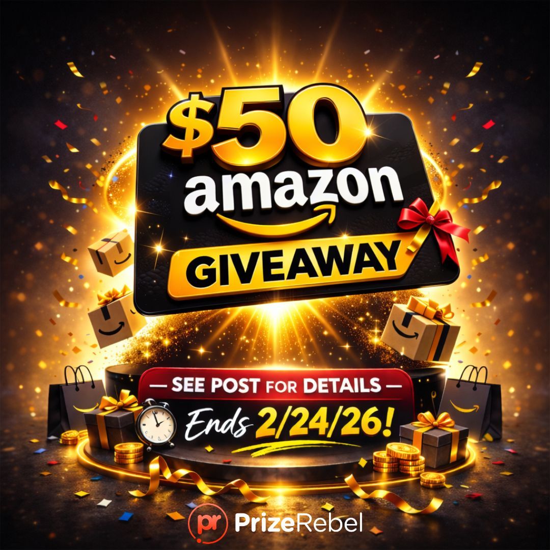ThePrizeRebel's tweet photo. 🎉 $50 AMAZON GIVEAWAY 🎉

#PrizeRebel facebook contest on now!
Ends 2/24/26, 11:59 pm PST
See post for details
https://t.co/Z8n4sbpMLA

#PaidSurveys #onlinesurveys #Rewards #makemoneyonline #makemoneyathome #extracash #freegiftcards #giveaway #freegiftcard https://t.co/WEJC1ZUrOa