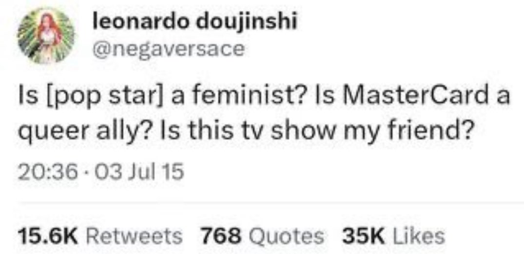 it lowkey always comes back to this