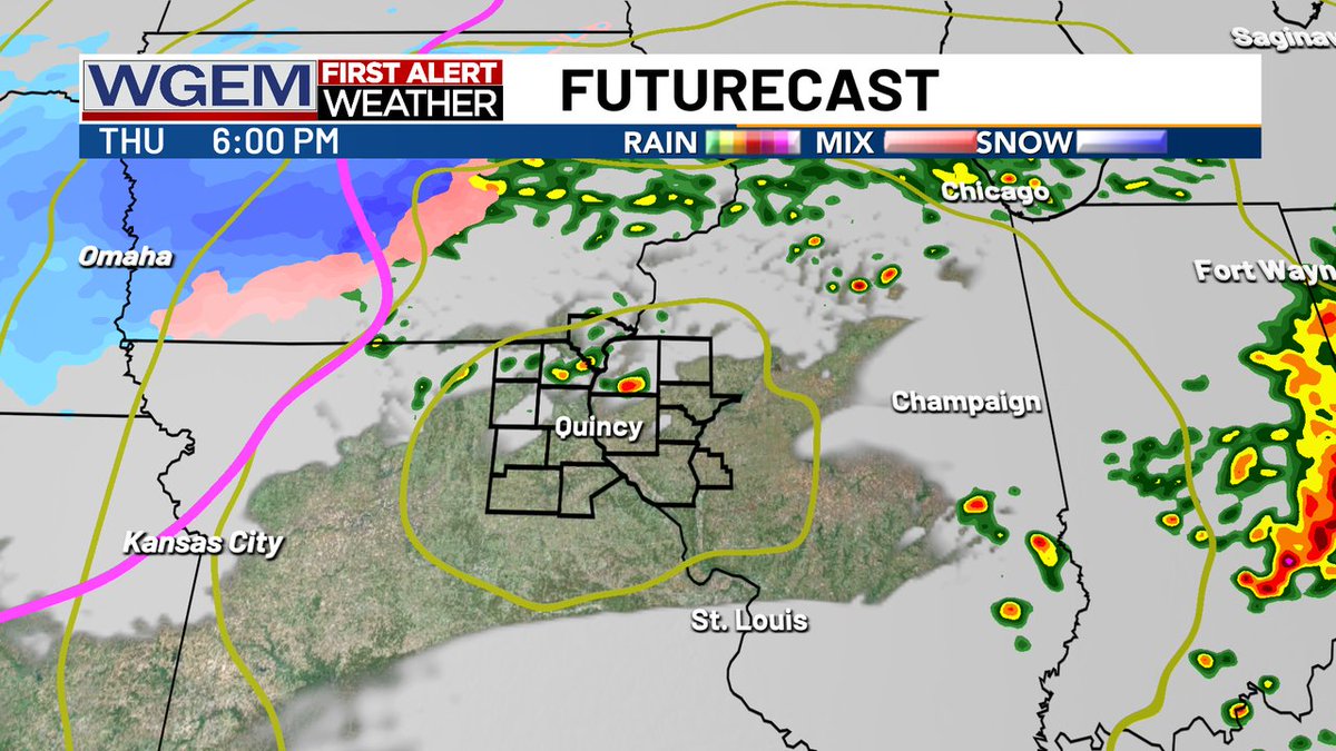 While today will be warm and breezy, we may get to spark a few showers and perhaps a thunderstorm before this evening's cold front. Tune-in to WGEM News Today to learn about our level 1 of 5 risk for severe storms. wgem.com/weather #rain #storm #severe #forecast