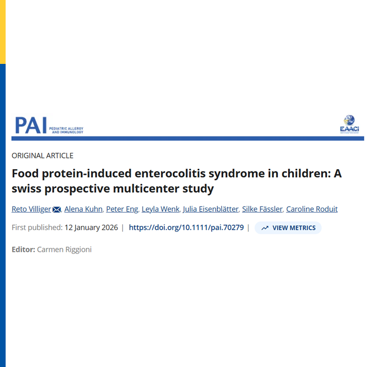 pai_eaaci's tweet photo. FPIES in Swiss Children: Key Points 👶🥛

A Swiss #prospectivestudy found cow’s milk, egg, fish, meat, and vegetables as the main #FPIES triggers. Most cases were acute single‑food FPIES, with a few chronic, atypical, or showing transition to #IgE‑mediated #allergy.
⏳ Tolerance varied by trigger, ranging from months to several years.
📌 Takeaway: FPIES phenotypes and resolution depend strongly on the trigger food.
.
🔗 https://t.co/vquFWduoES
#pai_journal #cowmilk #FPIESphenotypes #IgEmediatedallergy #Foodproteininducedenterocolitissyndrome #swisschildren #originalarticle