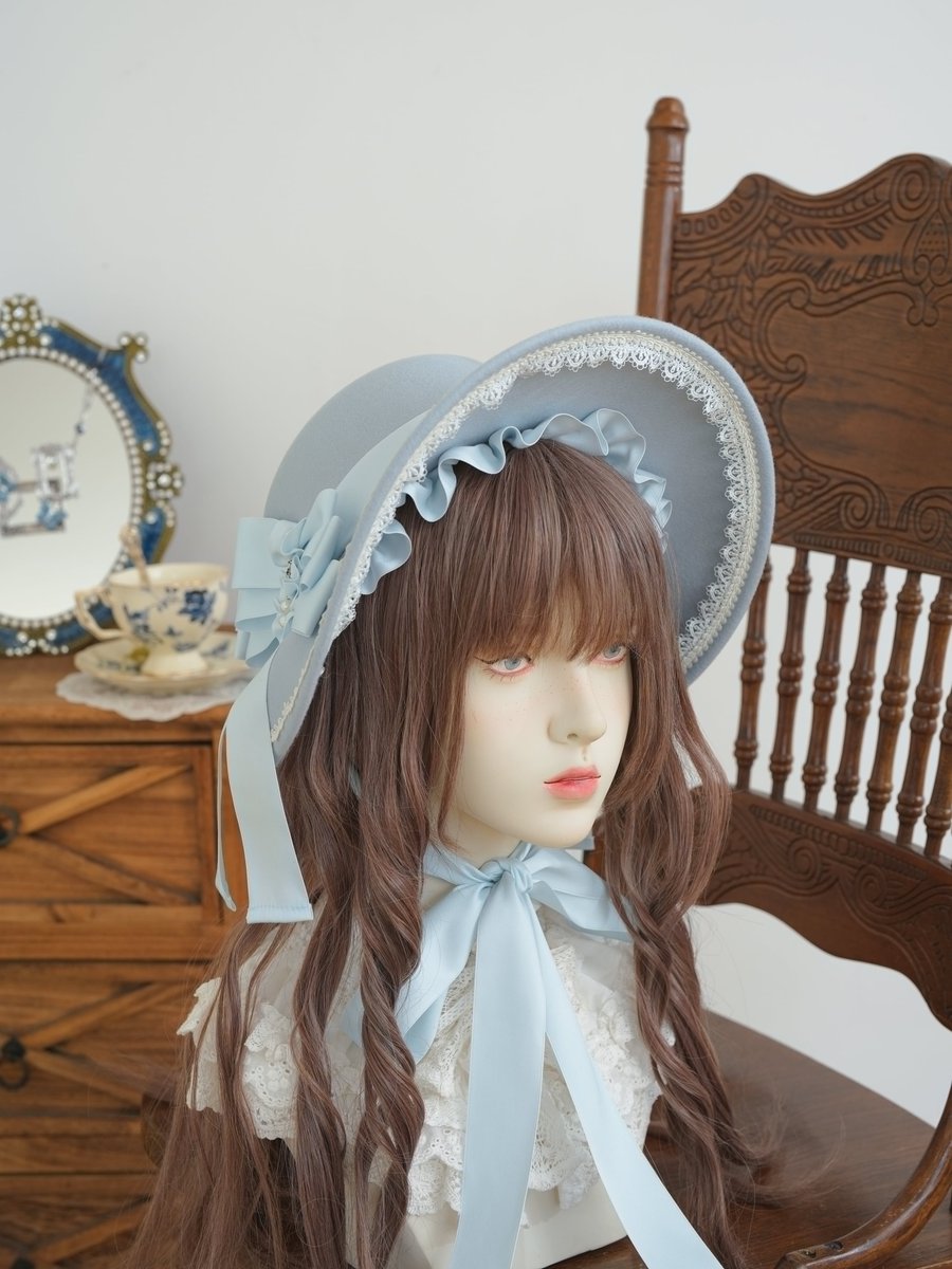 🌟再入荷情報🌟 真珠の貴婦人 ボンネットハット ソフトカラー あたたか