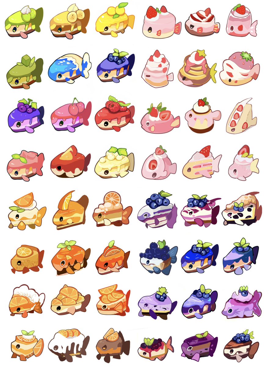 Cake & Tart Fish Summary🍰🥧🐟