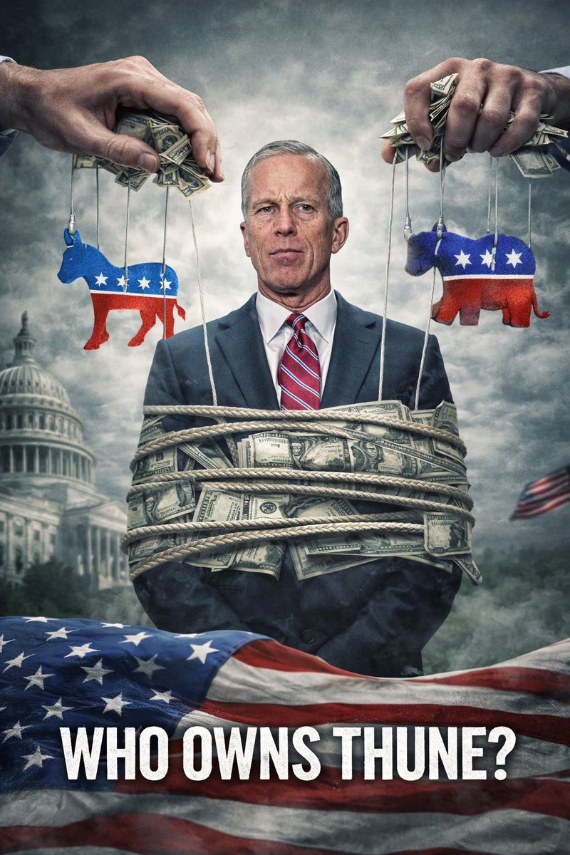 🔥Leader Thune, you should be embarrassed!

71% of Democrats want voter ID.

95% of Republicans want voter ID.

Who owns you?

You are not working for the American citizen.
We demand to know …
WHO. OWNS. YOU?🫵🏻