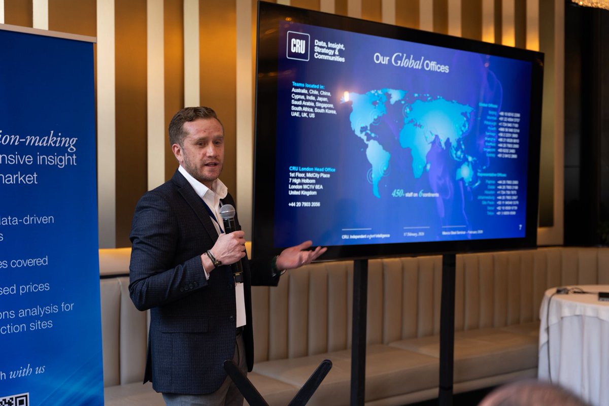 CRUGROUP's tweet image. Thank you to everyone who joined us on Tuesday, in Mexico City for our Steel Seminar with our analysts, Diego Giangreco and Juan Brihet. We wrapped up with strong networking and great conversations across the value chain. 
#Mexico #Steel #NorthAmerica #Trade #decarbonisation