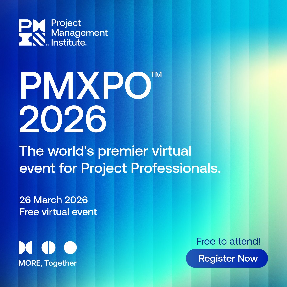 🚀 Únete a PMXPO™ 2026 el 26 de marzo. 
Aprende, conéctate y amplía tu impacto con ponencias, tendencias y networking global. ¡Gana PDUs! 

Regístrate: bit.ly/46KO0uq 

#PMXPO2026 #PMI #ProjectManagement #GestiónDeProyectos #ProfessionalGrowth #CrecimientoProfesional