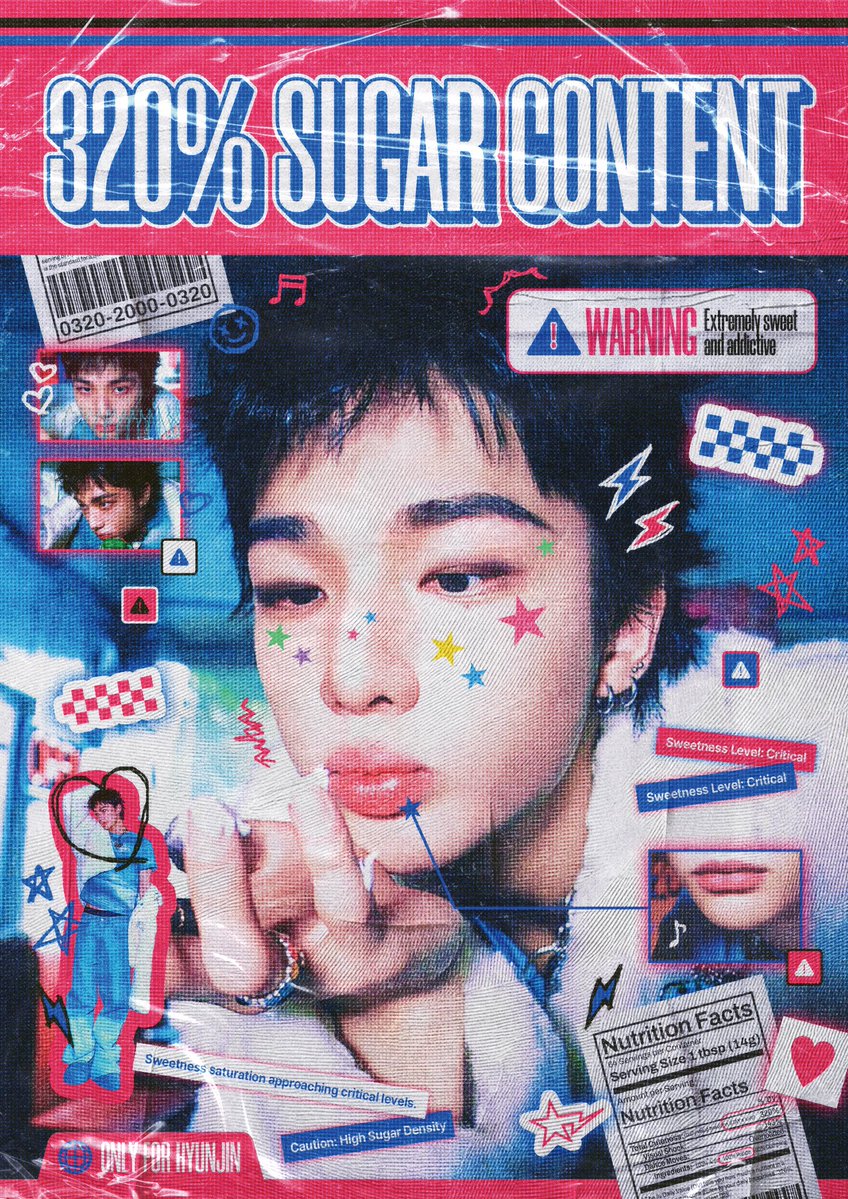 hwanghjkr's tweet image. 𝟯𝟮𝟬% 𝗦𝘂𝗴𝗮𝗿 𝗖𝗼𝗻𝘁𝗲𝗻𝘁──☆*:・ﾟ

𝘞𝘢𝘳𝘯𝘪𝘯𝘨: 𝘌𝘹𝘵𝘳𝘦𝘮𝘦𝘭𝘺 𝘴𝘸𝘦𝘦𝘵 𝘢𝘯𝘥 𝘢𝘥𝘥𝘪𝘤𝘵𝘪𝘷𝘦

⋰˚★ 2026.03.20-2026.03.22
⋰˚★ 미닝 더 갤러리
⋰˚★ TOKYO / OSAKA 

#320_Sugar_Content  #320퍼센트_달콤한_현진데이