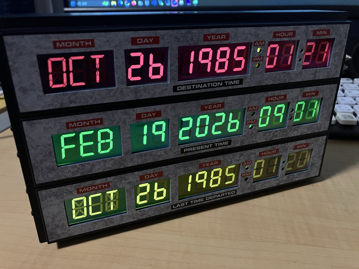fiorano_ff14's tweet photo. 40周年なので、つい
#BackToTheFuture
#BTTF40th
#TimeCircuit https://t.co/zBERKzF1XC