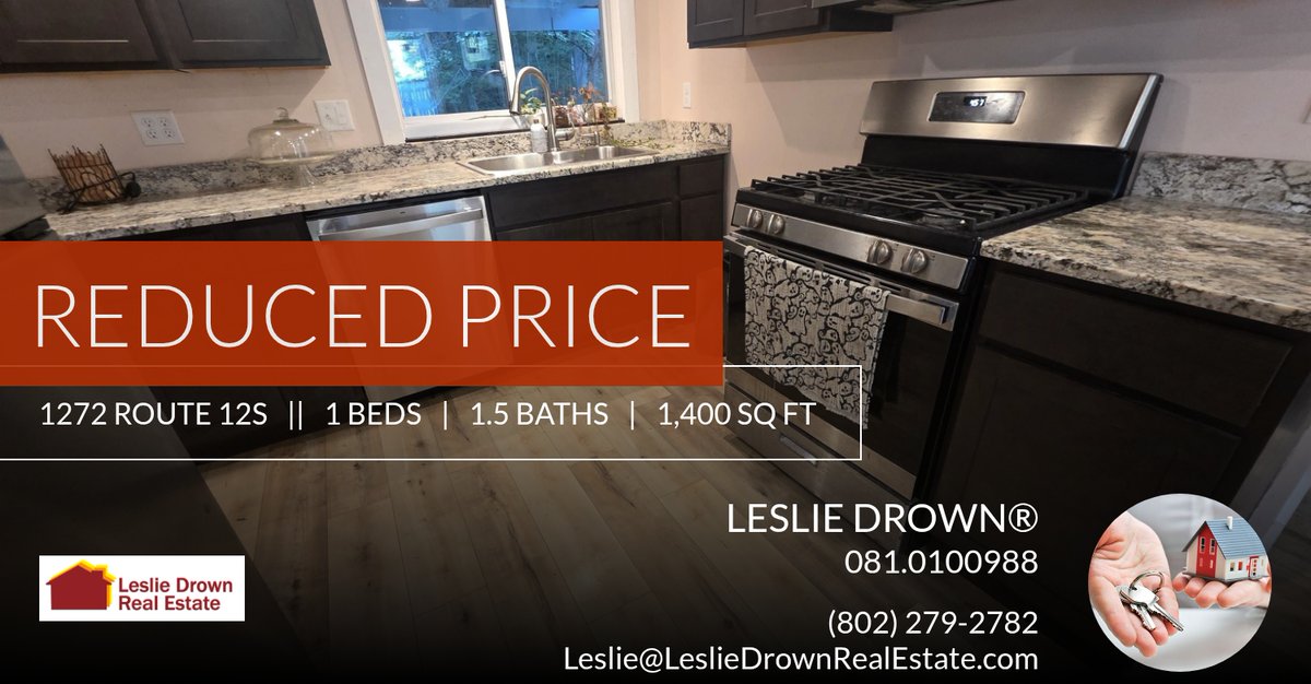 LeslieDrown's tweet photo. 📍 Reduced Price 📍 This recently reduced home at 1272 Route 12s in Northfield won't last long, so, don't wait to set up a showing! Reach out here or at (802) 279-2782 for more information!

Leslie Drown, Broker/Owner
Leslie Drown ... https://t.co/NghII7Blyk https://t.co/6rR6z69Ivy