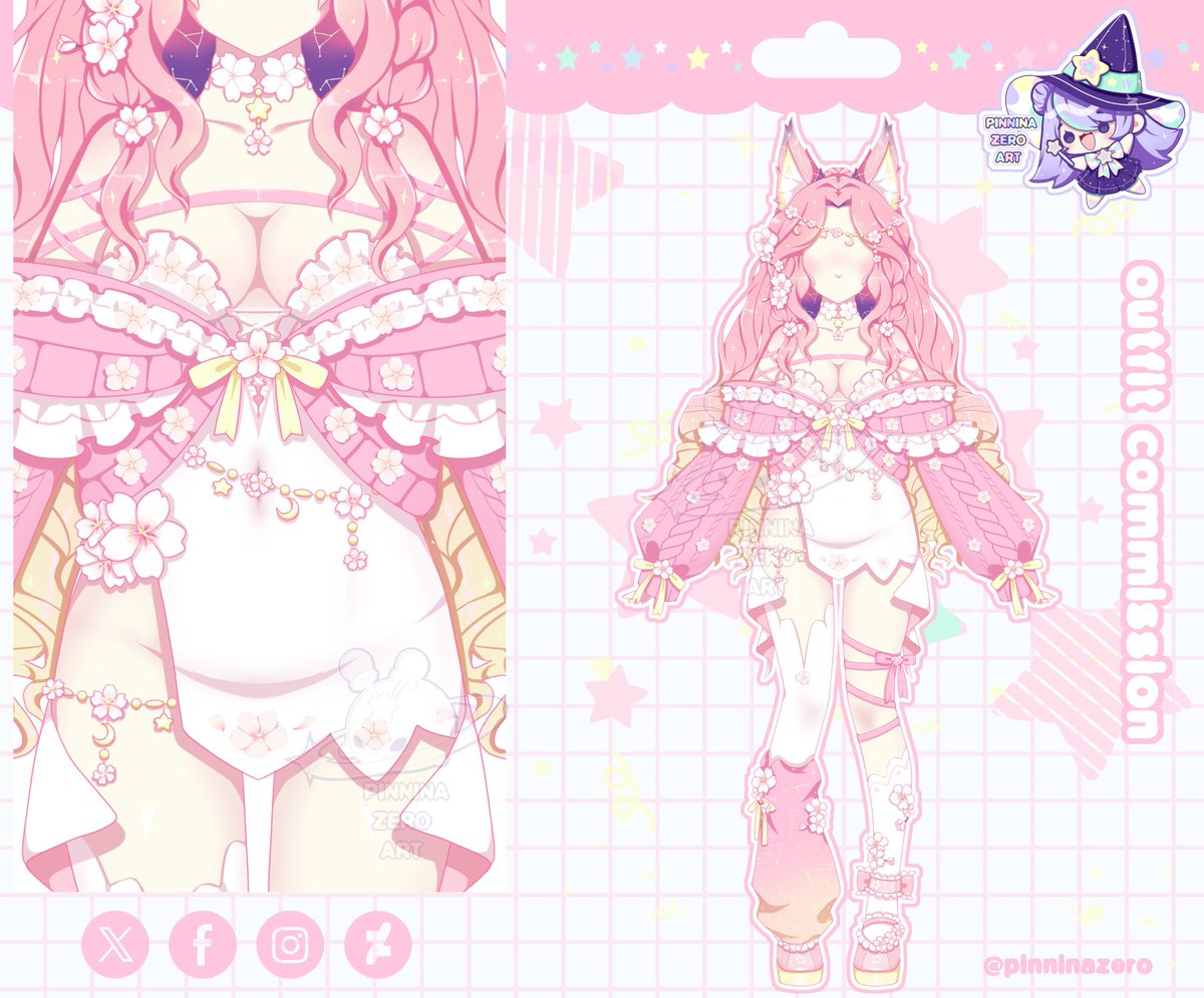 • 𝑶𝒖𝒓 𝒔𝒆𝒄𝒐𝒏𝒅 𝑶𝒖𝒕𝒇𝒊𝒕 𝒇𝒐𝒓 𝒕𝒉𝒆 𝒔𝒕𝒚𝒍𝒆 𝒓𝒆𝒃𝒓𝒂𝒏𝒅 🌸💖

Design: <a href="/PinninaZero/">PinninaZero ᰔ Commission (OPEN)</a> 💜

#MonpiArt #vtuber #GERVtuber