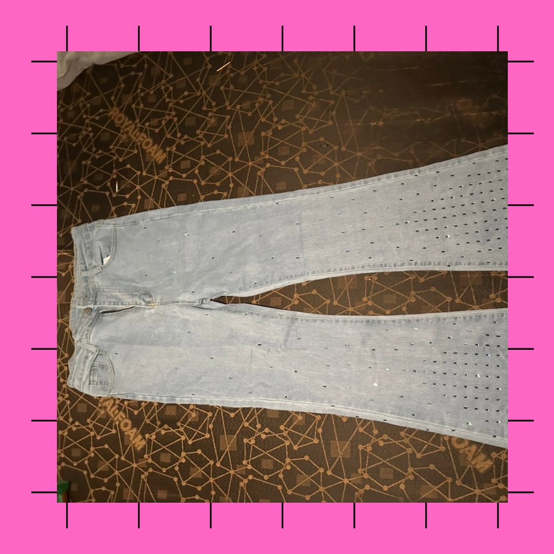 t2declutter's tweet image. Studded Jeans 
Size : Waist 30
Price : N15,000
Condition : New

Location : Lasu Ojo, Lagos