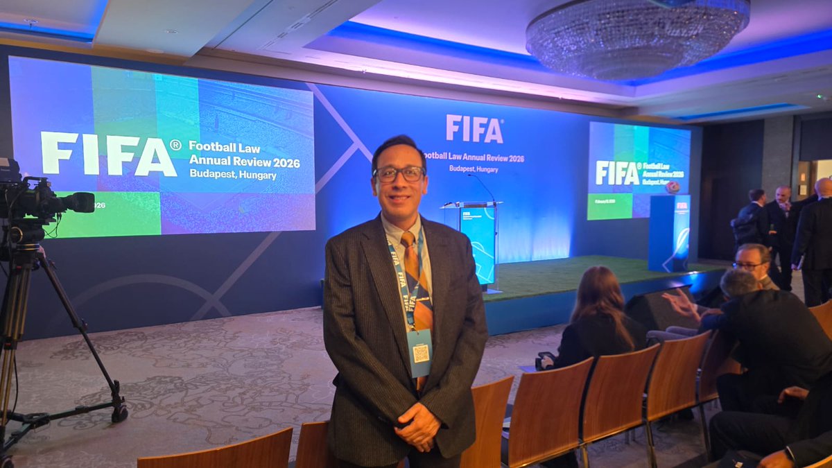 Se inicia el FIFA Law Annual Review 2026...esta vez en Budapest...presente como en Buenos Aires (2022), CD Mexico (2023) y Miami (2026