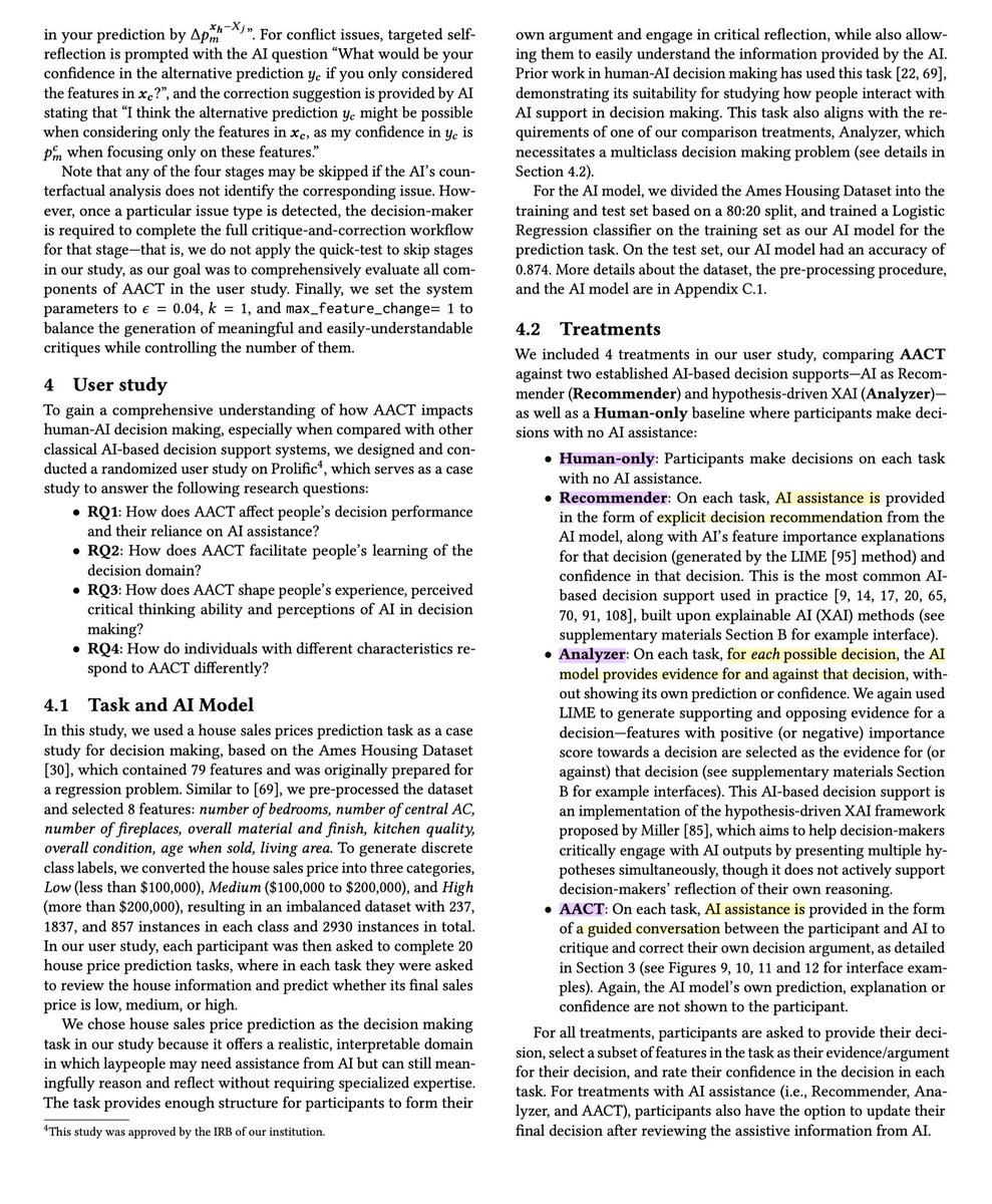 byrd_nick's tweet image. Do people learn more from #AI decision assistants?

This experiment found insignificant improvement in learning during and after three forms of AI-assisted decision-making, compared to human-only decision-making.

doi.org/10.48550/arXiv…

#edu #teaching #cogSci #eduTech #compSci