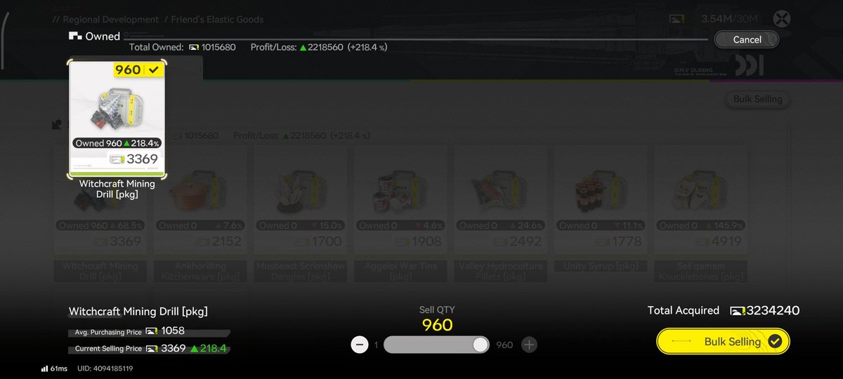 Take profit 200% dulu