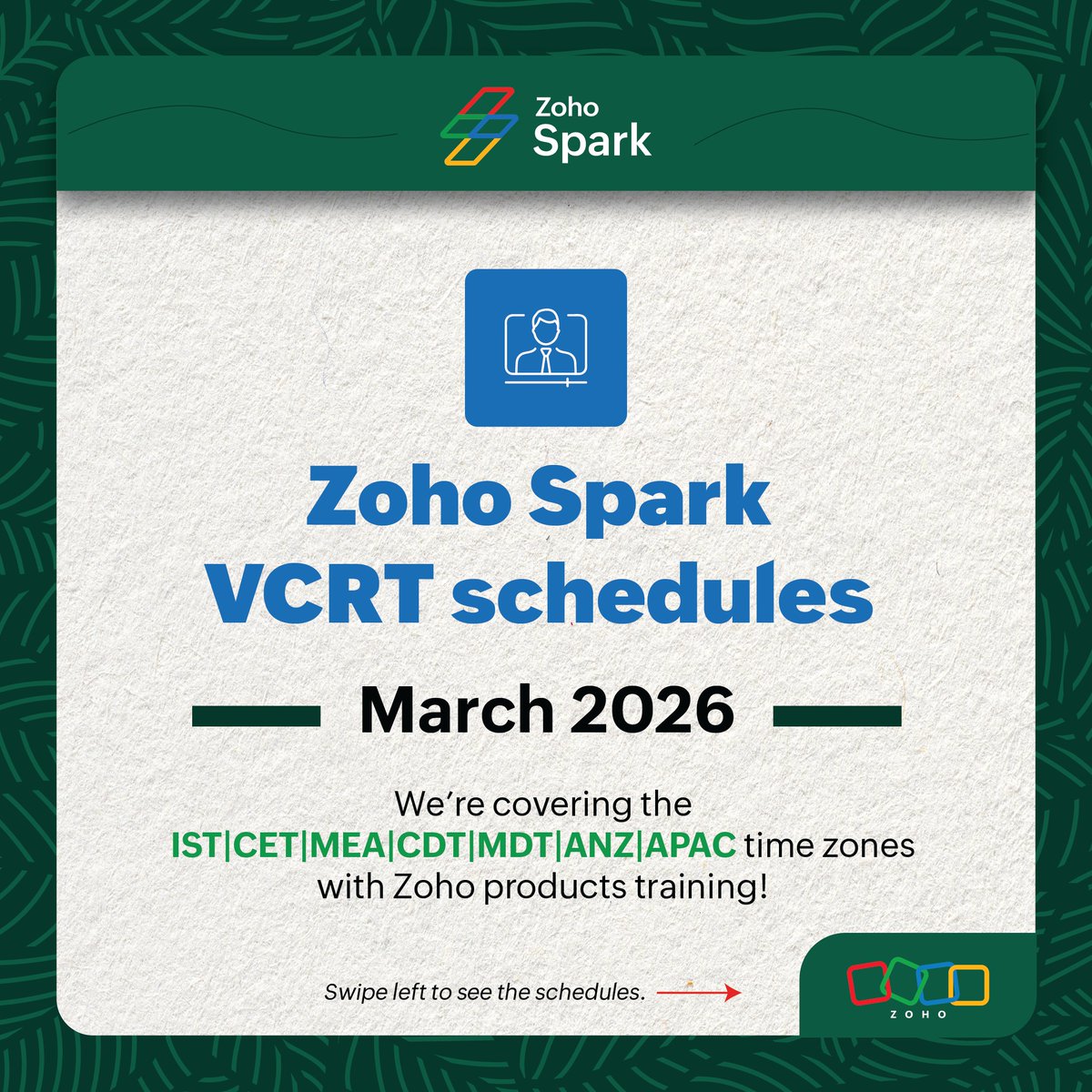 Zoho Spark tweet media
