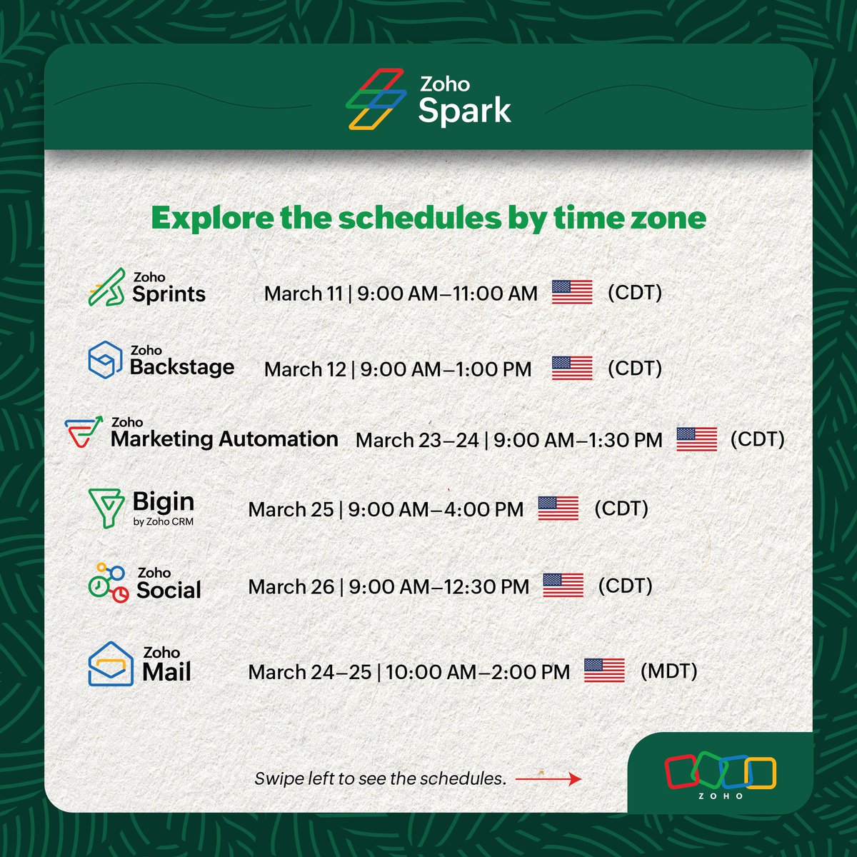 Zoho Spark tweet media