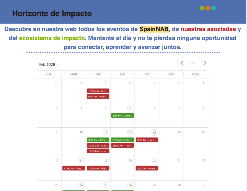 SpainNAB's tweet image. 🗞️ ¡Ya ha salido #ImpactNews de febrero! 

La newsletter de #SpainNAB en la que repasamos la actualidad de la #InversióndeImpacto y #EconomíadeImpacto
✏️linkedin.com/feed/update/ur…