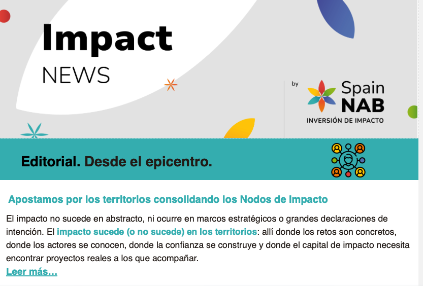 SpainNAB's tweet image. 🗞️ ¡Ya ha salido #ImpactNews de febrero! 

La newsletter de #SpainNAB en la que repasamos la actualidad de la #InversióndeImpacto y #EconomíadeImpacto
✏️linkedin.com/feed/update/ur…