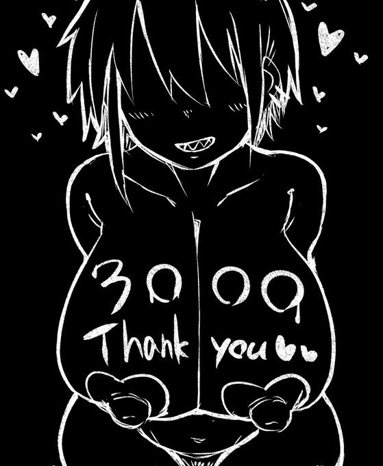 気づけば3000フォロー突破!記念絵を描く暇もない速さで増えたので驚いています・・!相変わらずおっぱいと乳首を描くとは思いますが、これからもよろしくお願いいたしますっ!!!!!!!😍🩷🩷🩷 