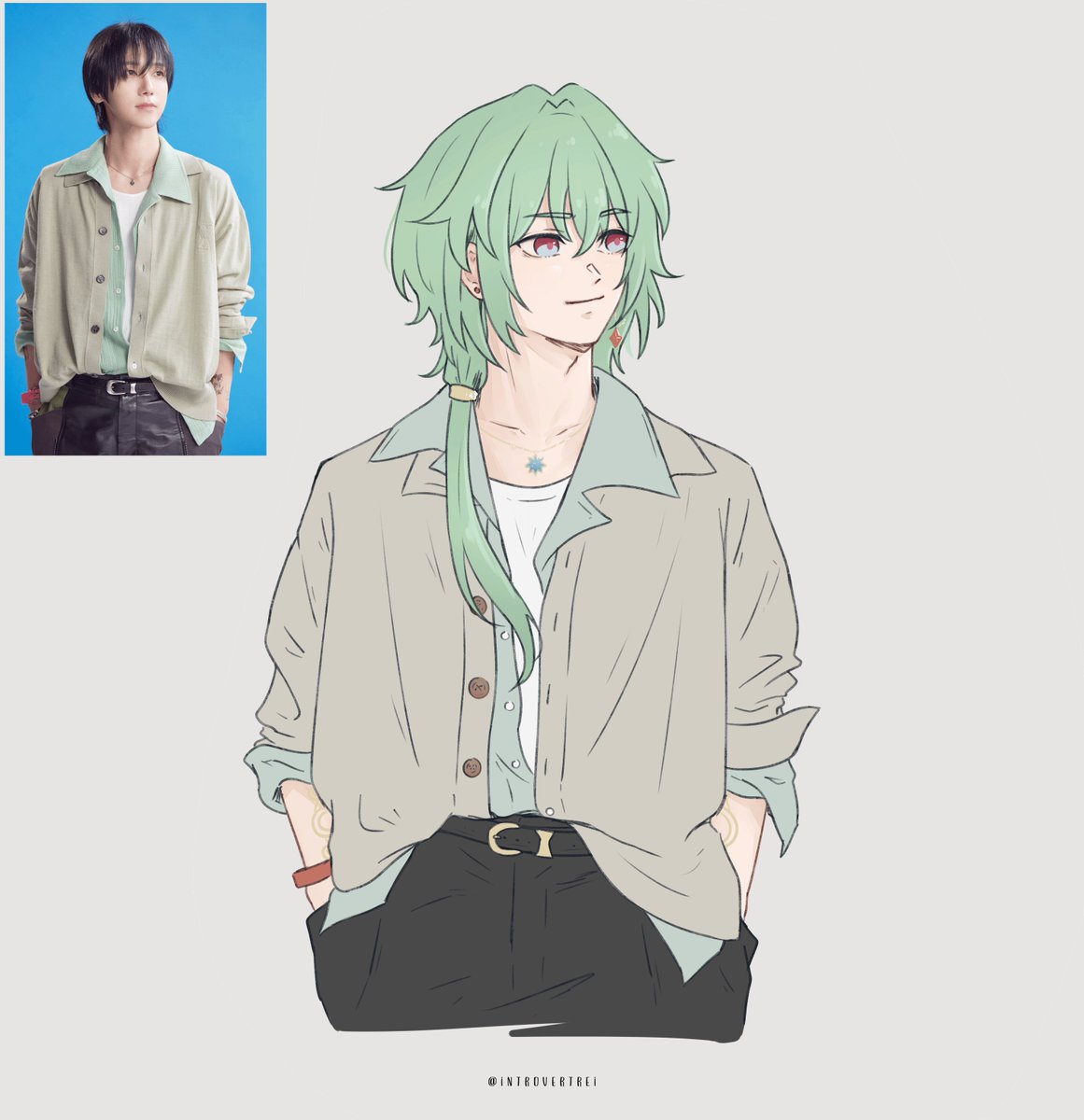 I thought this would look nice on Naxy. A more casual fit
#Anaxa