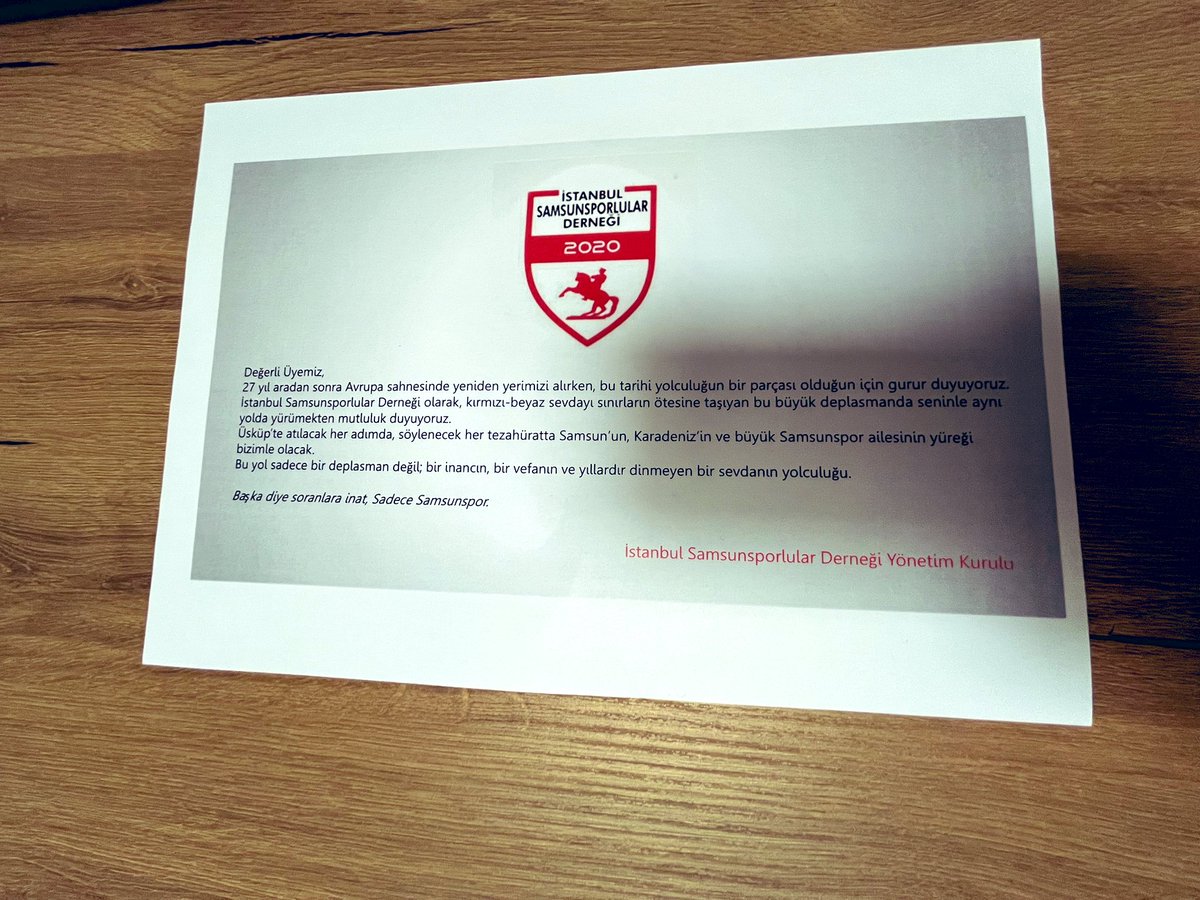 İstanbul Samsunsporlular Derneği tweet media