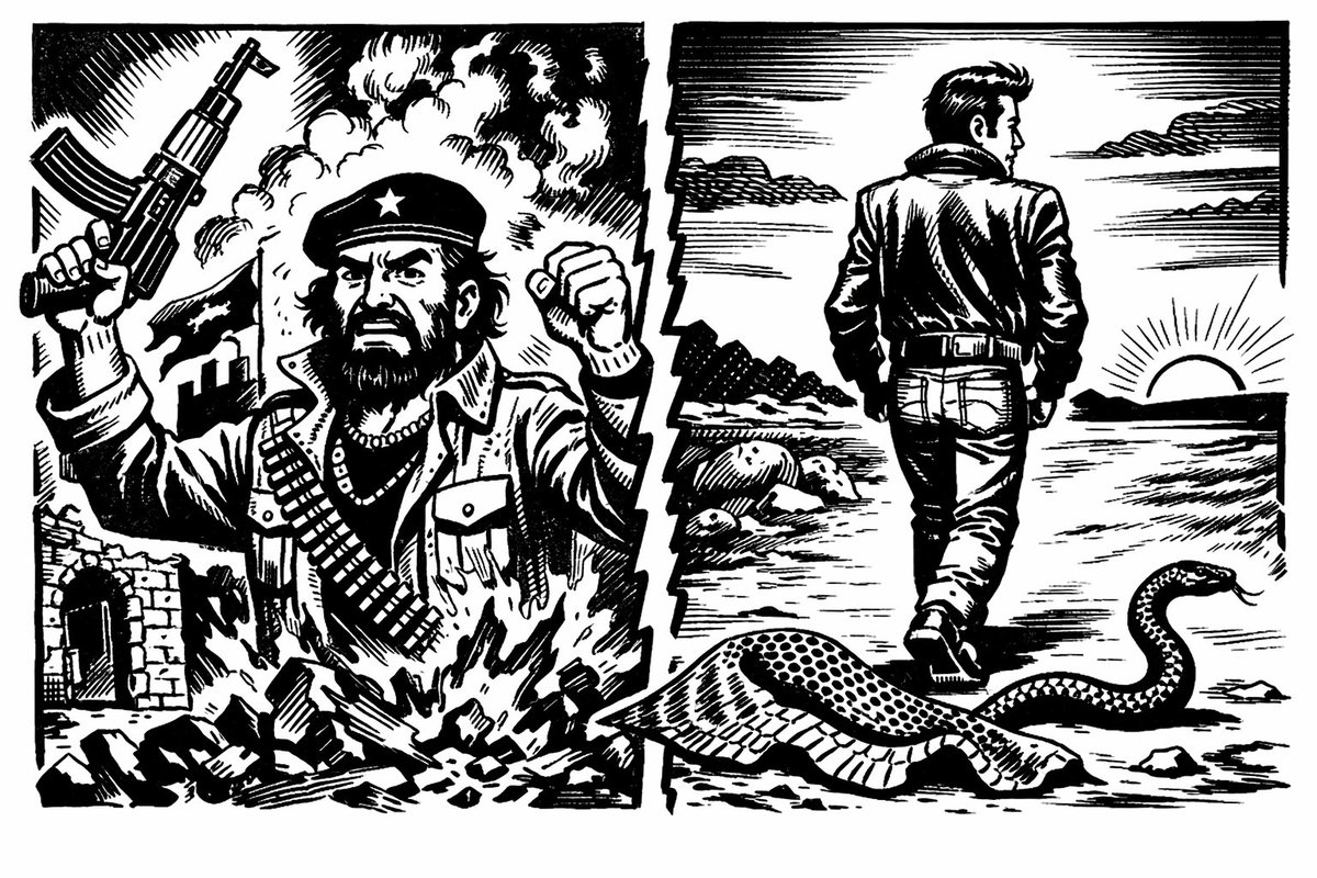 Il rivoluzionario cerca di cambiare il vecchio;  
il ribelle semplicemente ne esce,  
come il serpente che si lascia alle spalle 
la vecchia pelle  senza mai guardare indietro.