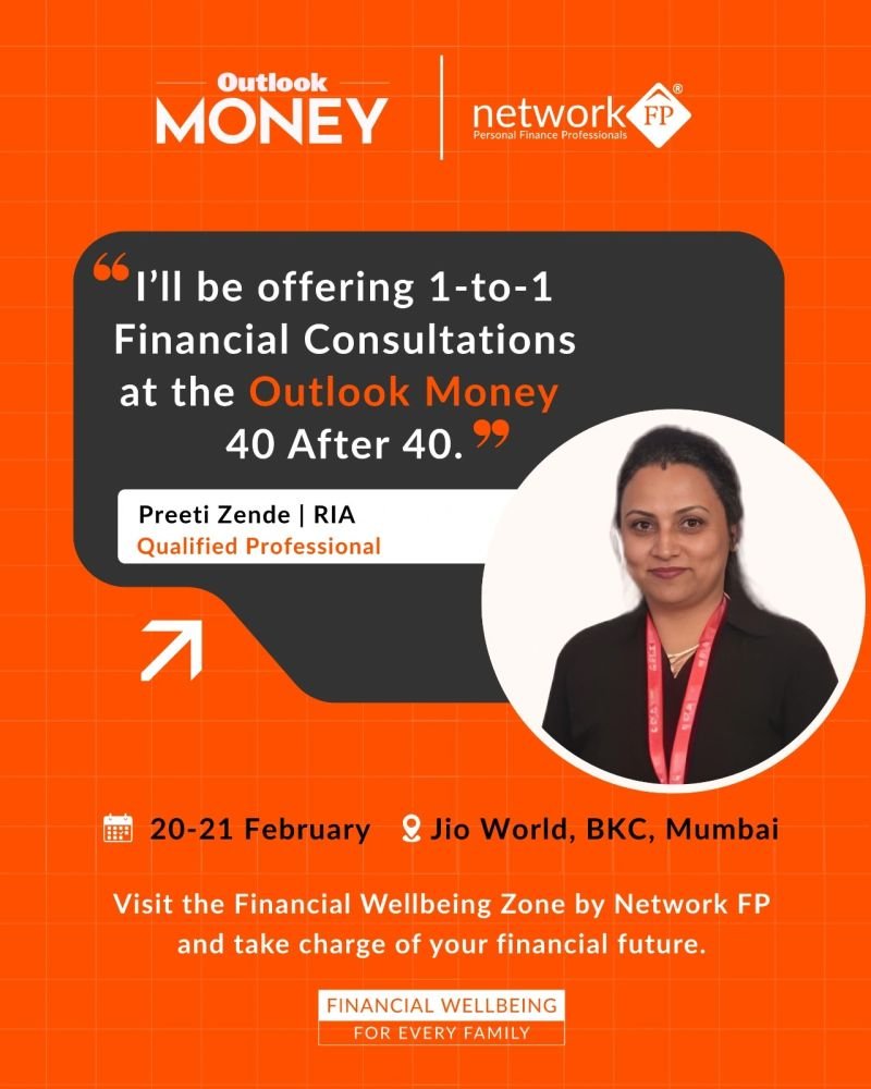 I'm pleased to share that I will be available for one-on-one consultations and Financial Health Check-ups during the #OutlookMoney 40 After 40 Retirement Planning Event in Mumbai on 20th February.
#networkFP