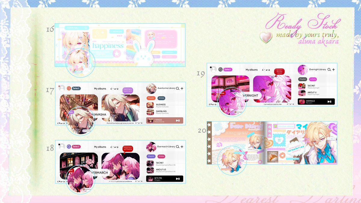 🌻 Any interactions are appreciated!

‧͙⁺˚*･༓☾ SPECIAL PROMO ☽༓･*˚⁺‧͙

Heyya! Aku ada 50 layout diskon dan cs start 5k-16k. Promo ini cuma avail selama di bulan ramadhan aja yaa! 

Yuk mari jajan ❤
(1/3) 

#zonauang