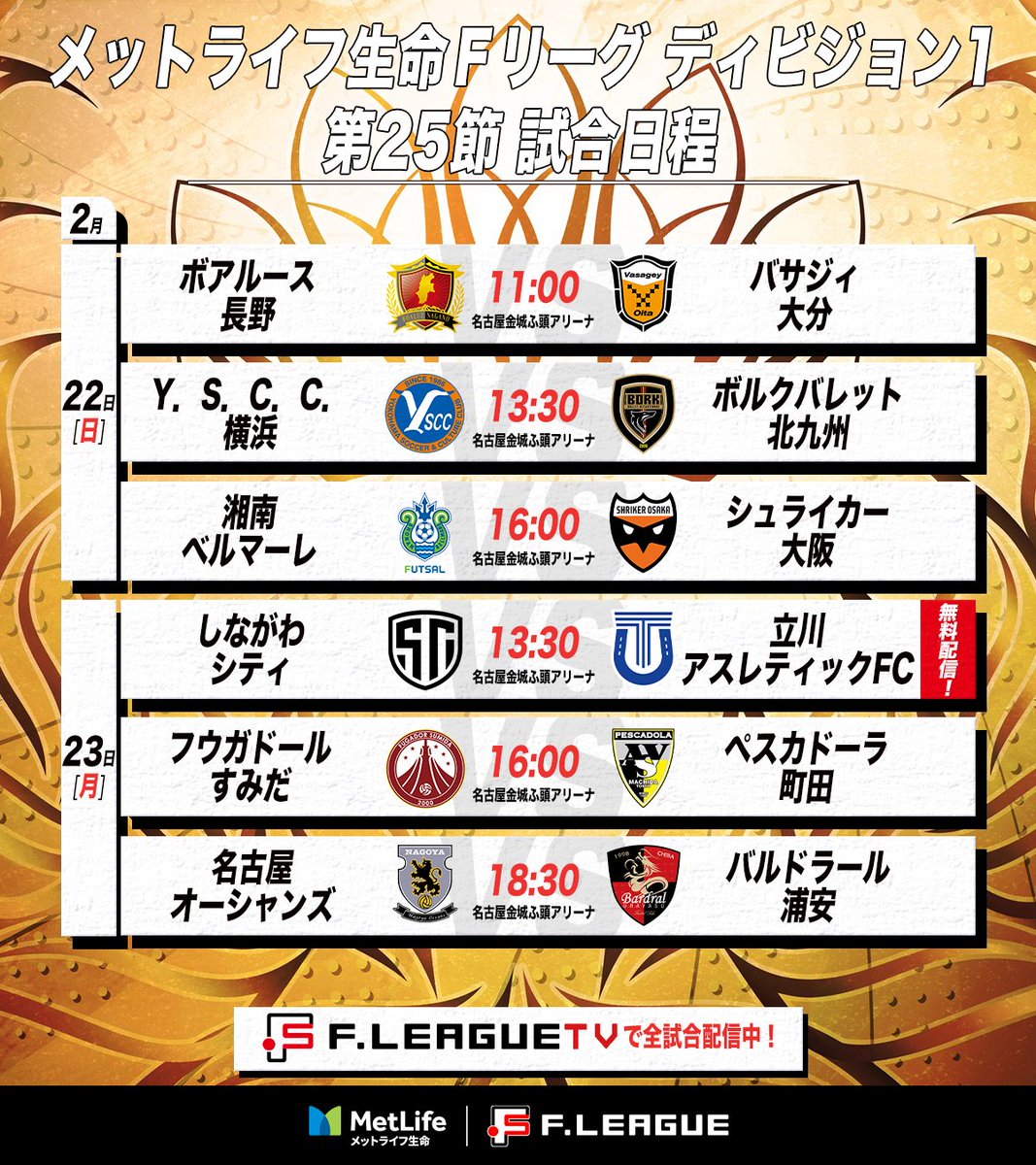 Ｆリーグ tweet media