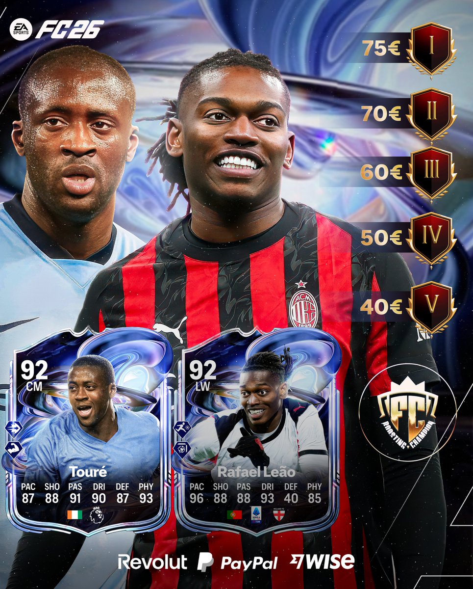 FCBOOSTINGCHAMP's tweet photo. 🔷 FANTASY PROMO IS HERE
The biggest live-upgrade event of the season has arrived.

💎 Rank 1 UT Champions – Maximize your Fantasy rewards
⏳ Very limited spots available

✅ All platforms
✅ Fast, secure &amp; affordable
👤 Played by professionals

📩 Book now via DM https://t.co/H26PxXAfrn