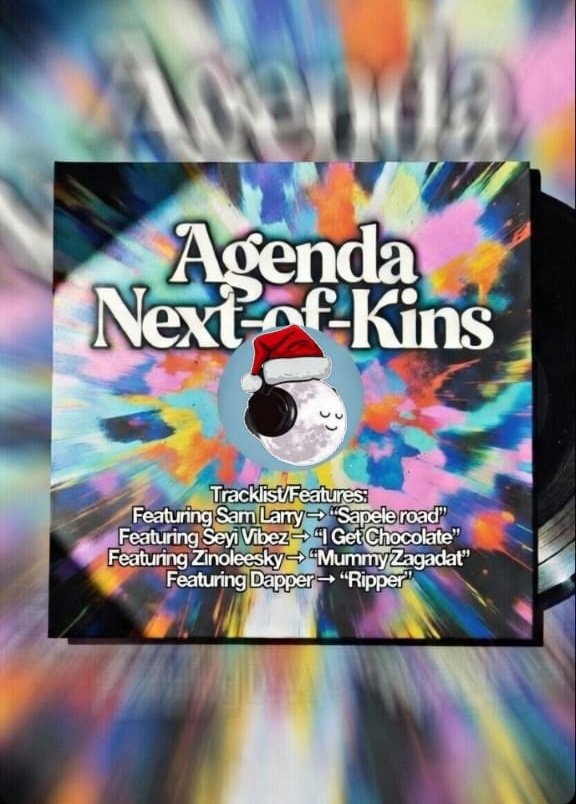 kakaotalk070's tweet image. I'm honored to announce to y'all that I'll be dropping my debut EP this year!  

Title: Agenda Next-of-Kings  Tracklist/Features: 

 Featuring Sam Larry → " Sapele Road"  
Featuring Seyi Vibez → "I Get Chocolate"  
Ft  Zinoleesky → "Mummy Zagadat"  
Ft Dapper → "Ripper"