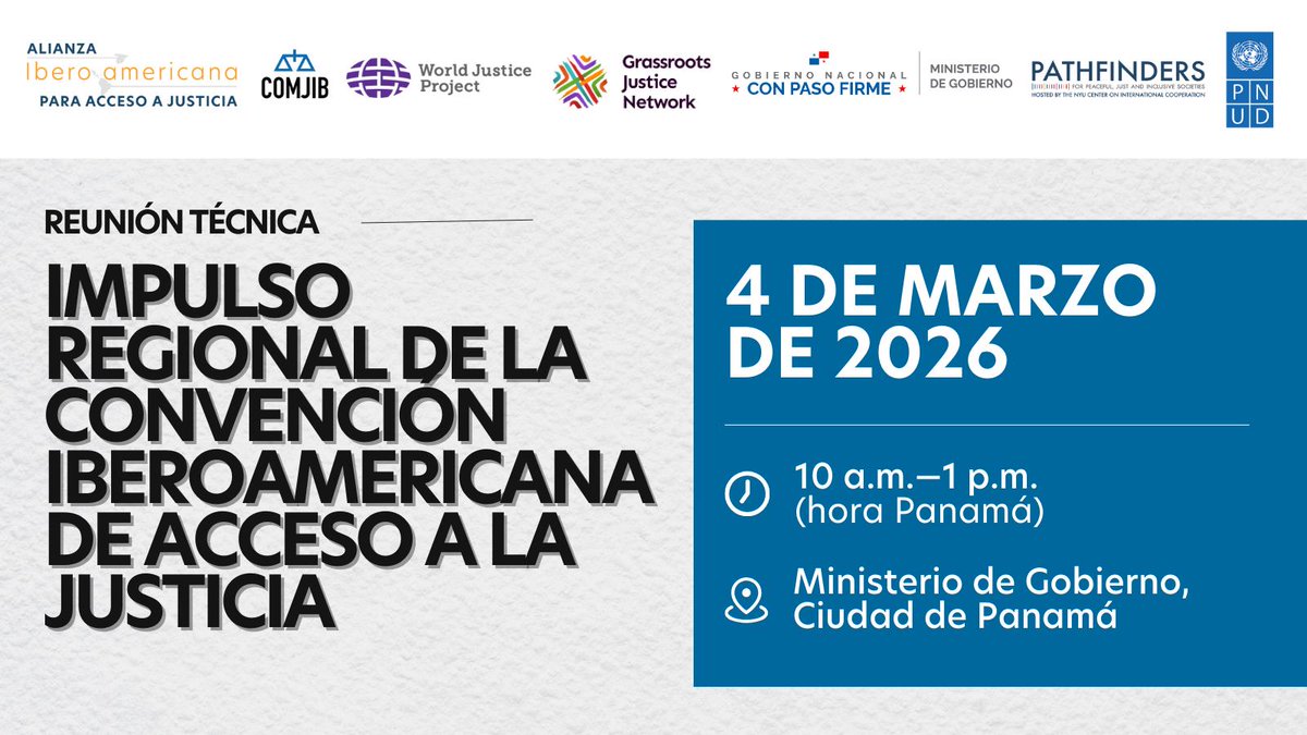 📍 Ciudad de Panamá, epicentro del diálogo iberoamericano sobre justicia.  

La XXIV Asamblea Plenaria de la COMJIB y side events del PNUD y AIAJ  fortalecerán el acceso a la justicia en la región. 🇵🇦