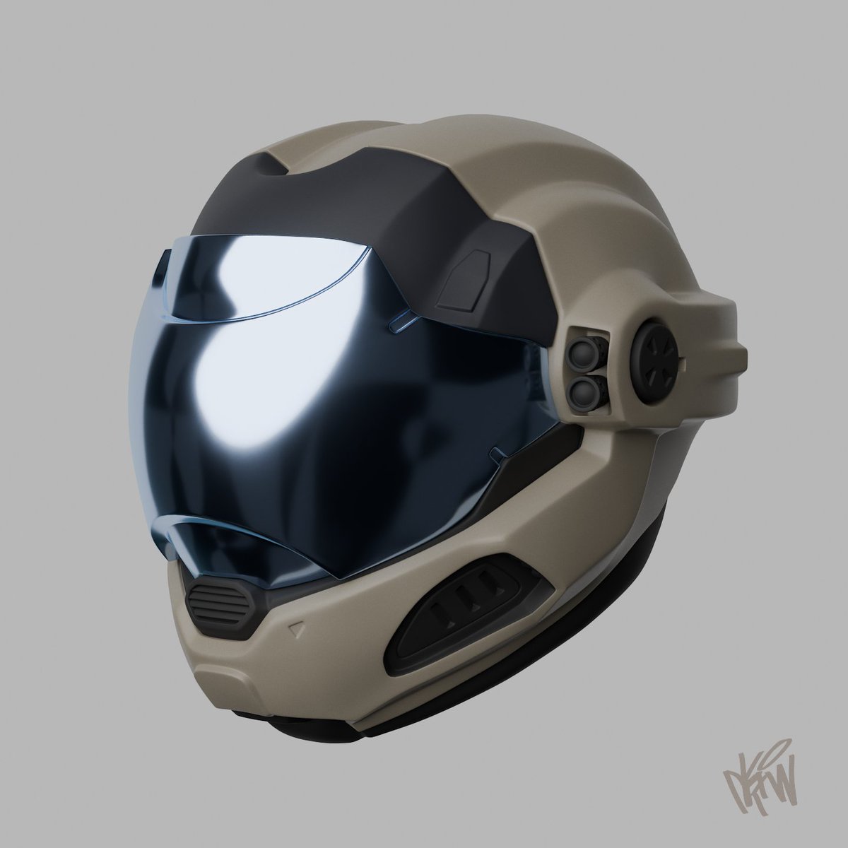 Been modelling the Security helmet from Halo Reach with some details from Halo 3 version and some of my own. It's almost time to model the low-poly version 🫧
#wip #Halo #b3d
