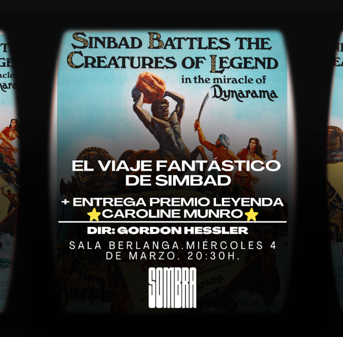 TerrorActo_'s tweet photo. [CONCURSO] Cortesía de @Sombra_Madrid, sorteamos: 2 entradas dobles para ver EL VIAJE FANTÁSTICO DE SIMBAD con entrega Premio Sombra de Leyenda a Caroline Munro + 2 posters.

Para participar: 
· Sigue a @Sombra_Madrid y @TerrorActo_. 
· Haz RT 

¡Suerte! 
Válido hasta el 23/02. https://t.co/2bQz1tgwCS